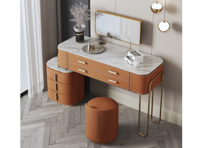 Schlafzimmer Zweifarbiger Schminktisch Frisiertisch 2x Schubladen Neu