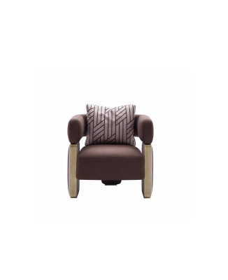 Cocktailsessel Sessel Einsitzer Wohnzimmer Clubsessel Weiß Stoff Sitz