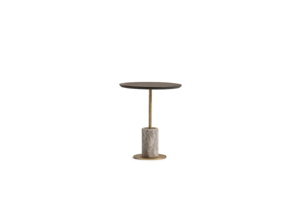 Beistelltisch Kaffeetisch Sofatisch Couchtisch Holz Braun Rund Tisch