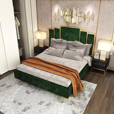 Bett 2x Nachttisch 3 tlg Schlafzimmerset Design Modern Luxus Nachttische