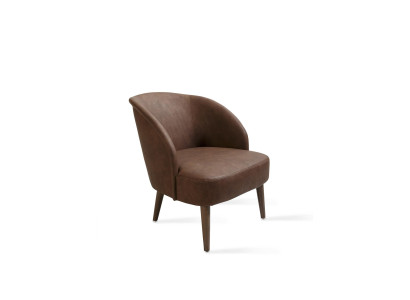 Modern Braun Sessel Polstermöbel Wohnzimmer Design Einrichtung Neu
