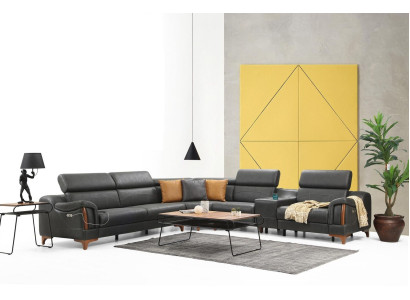 Ecksofa Luxus Sofa L-Form Neu Möbel Wohnzimmer Designer Modern Textil