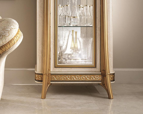 Sofagarnitur 321 Sitzer 2x Beistelltisch Couchtisch Vitrine 7tlg. Wohnzimmer Set