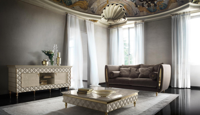Sofagarnitur Sofa Couch 3 + 2 Wohnzimmer Designer Möbel Classisch