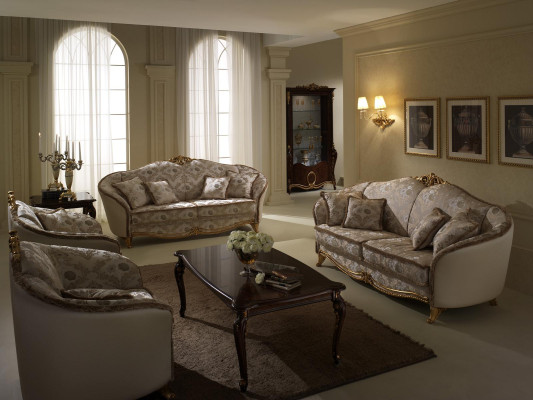 Sofagarnitur 3+2+1 Sitzer Arredoclassic Wohnlandschaft Sofas Couchen Polster Neu