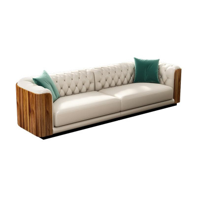 Luxus Möbel Sofagarnitur Couch Sofa Polster Designer Möbel 4tlg. Leder