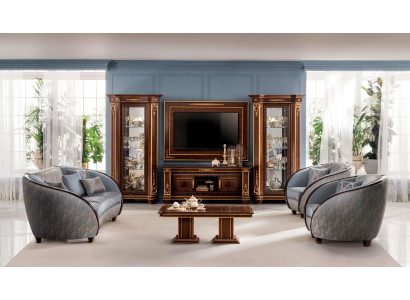 Sofagarnitur Sofa Couch 3 + 3 Wohnzimmer Designer Möbel Barock Classisch