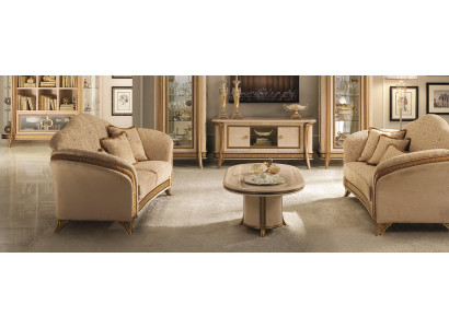 Italienische Möbel Sofa Garnitur Gruppe Klassische Sitz Garnituren 3+3 Sitzer