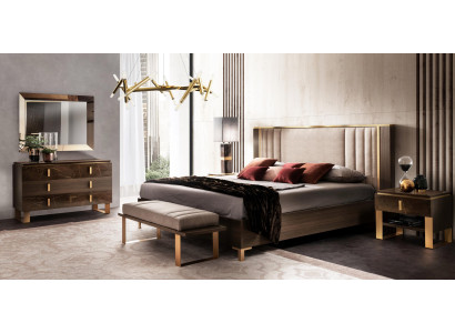 Schlafzimmer Set 5tlg. Design Moderne Luxus Möbel Neu Bett Nachttisch Kommode