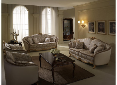 Sofa Couch 3 Sitzer ohne 2+1 Designer Möbel Klassische Barock Rokoko