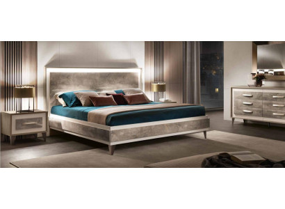 arredoclassic Italienisches Schafzimmer Möbel Design Garnitur Bett Nachttisch