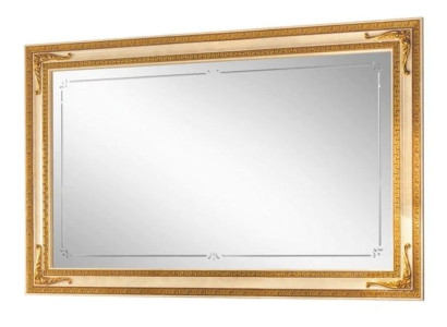 Klassischer Wandspiegel Holzrahmen Spiegel Möbel Gold 170x110 Holz Rahmen Wand