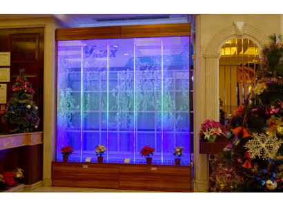 Wandpaneel Wasserblasen LED Wasserwand Design Wasser Wand