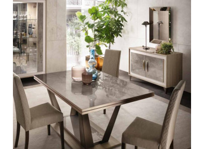 Esstisch Esszimmer Wohnzimmer Garnitur Holz Design Italienische Möbel