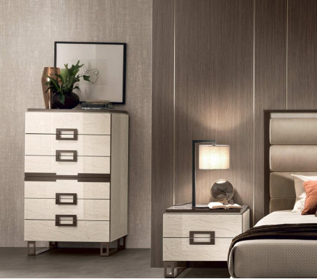 Hohe Kommode Sideboard Kommoden 6 Schubladen Hochschrank Schrank Holz Möbel Neu