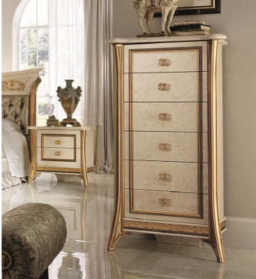 Kommode Sideboard 6 Schubladen Designer Möbel Barock Rokoko Jugendstil klassisch