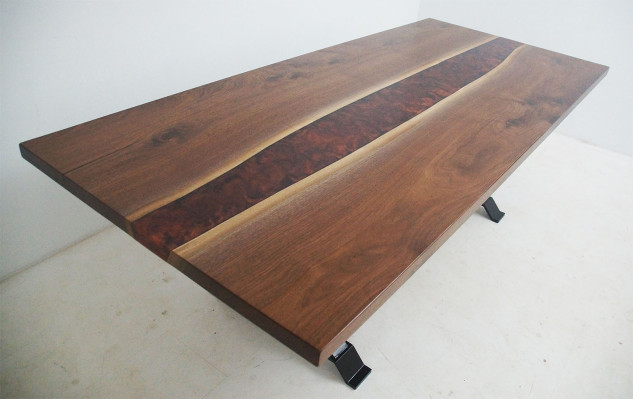 Epoxid Harz Esstisch Echtes Holz Massive Möbel Wasserfall Epoxy Tisch 240x100cm