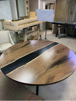 Tisch esstisch tische epoxid harz epoxy echtes holz massive design möbel 150x150