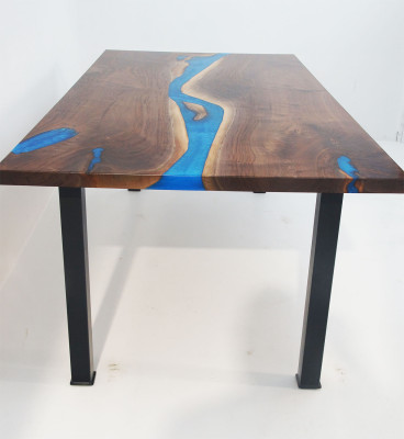 Fluss Tische Esstisch Design Tisch Moderne Möbel 220x90 Epoxid Harz Ozean Meer