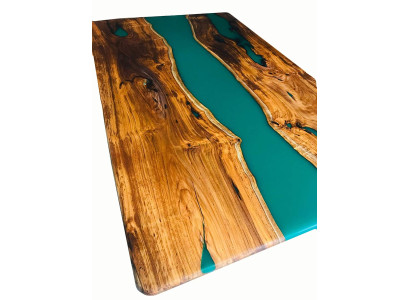 Esstisch Design Tisch Moderne Tische Meer Ozean Fluss Möbel 200x90 Epoxid Harz