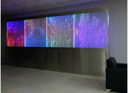 Moderne Trennwand Wasser Wände LED Wasserwand Beleuchtete Wand
