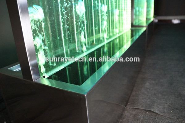 Wandpaneel mit Wasserblasen LED Dekorative Wasserwand Designer Wasser Wand