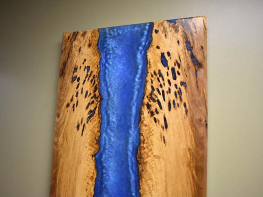Wand Bild Epoxid Harz Gemälde Echtes Bild Handarbeit Wasser Fall Bild