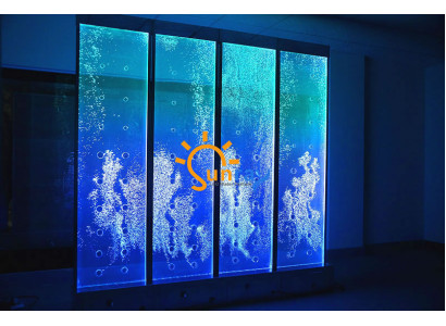 Moderne Trennwand Wasser Wände Dekorative LED Wasserwand Beleuchtete Wand
