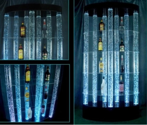Säule Led Wasser Wand Bar Regal Wassersäulen Theke Designer