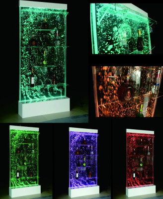 Led Bar Regal Schrank Wasserwand Säule Wände Waterwall Trennwand
