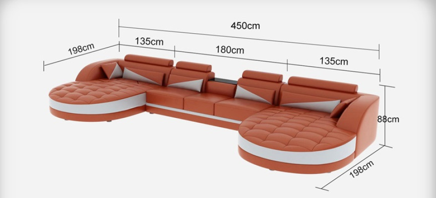 Leder Sofa Moderne Couch Polster Wohnlandschaft + Tisch Couchen Sitz Eck Design