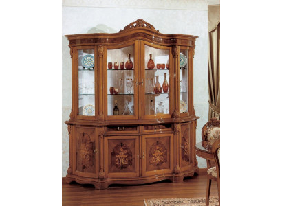 xxl Vitrinen Glas Schrank Echtholz Vitrine Anrichte Italienische Möbel Schränke