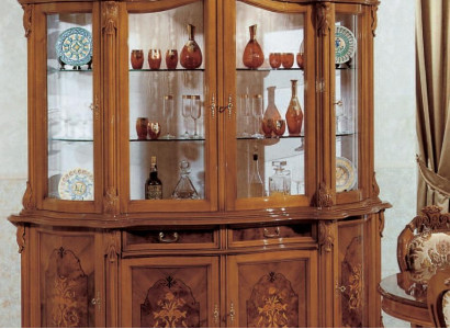xxl Vitrinen Glas Schrank Echtholz Vitrine Anrichte Italienische Möbel Schränke