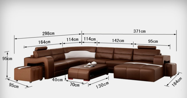 Ledersofa Couch Wohnlandschaft Ecksofa Eck Garnitur Design Modern Sofa mit USB