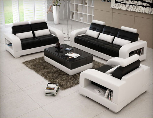 Designer Garnitur Sofagarnitur mit USB,Polster Sofa Polstergarnitur Neu H2209