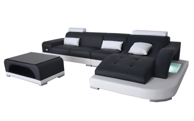 Eck Sofa Couch Polster Tisch Couchen Sofas Wohnlandschaft Luxus Garnitur