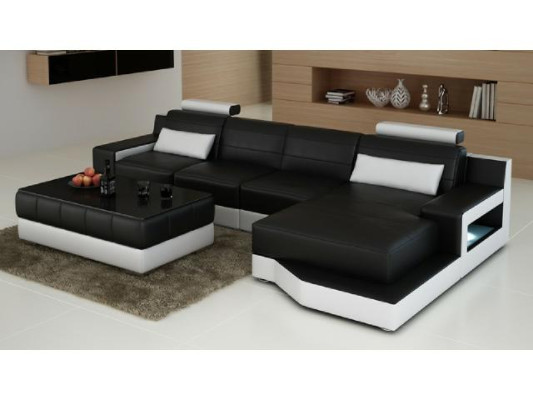 LEDERSOFA ECKSOFA Massanfertigun SOFA USB WOHNLANDSCHAFT BETTFUNKTION GARNITUR