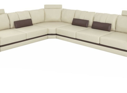 Sofas Ecke Ecksofa Couch Polstermöbel Wohnzimmer Textil L-Form Sofas