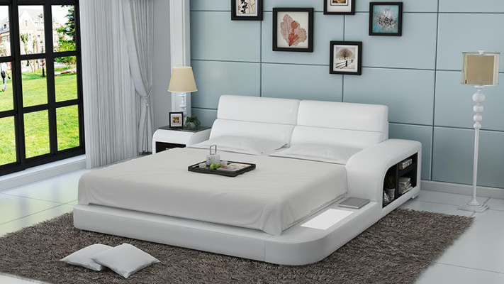 Wasserbett Hotel Doppel Bett Betten Komplett Lederbett Polsterbett Wasser LB8805