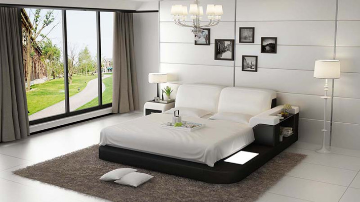 Wasserbett Hotel Doppel Bett Betten Komplett Lederbett Polsterbett Wasser LB8807