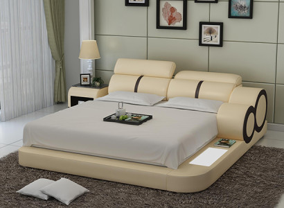 Wasserbett Hotel Doppel Bett Betten Komplett Lederbett Polsterbett Wasser