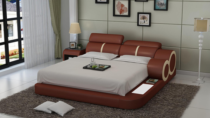 Wasserbett Hotel Doppel Bett Betten Komplett Lederbett Polsterbett Wasser