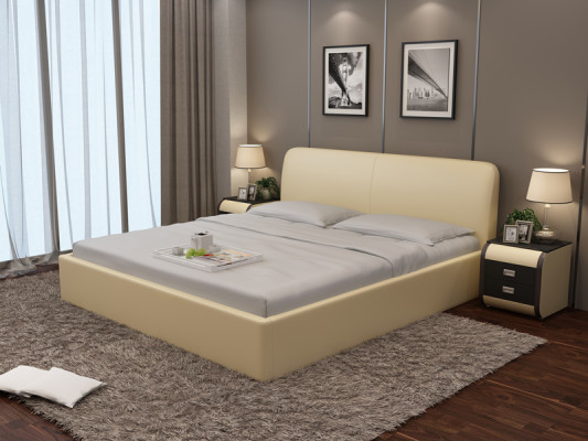 Wasserbett Hotel Doppelbett Vollbetten Lederbett, gepolstertes Wasserbett LB8836