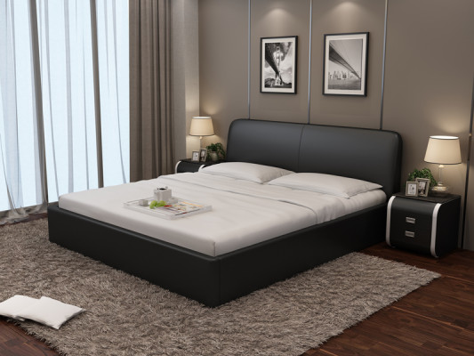 Wasserbett Hotel Doppelbett Vollbetten Lederbett, gepolstertes Wasserbett LB8836