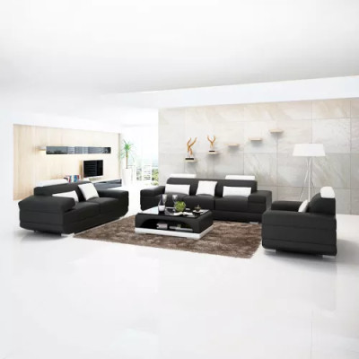 Moderne Couch Sofagarnitur 321 Sitzer Couchtisch Ledersofa Sofa Wohnlandschaft