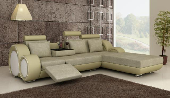 TEXTILSOFA STOFFSOFA WOHNLANDSCHAFT COUCHGARNITUR ECKSOFA Massfertigung USB