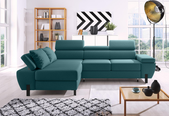 Textilsofa L-Form Couch Wohnlandschaft Ecksofa Eck Design Sofa Sofas Couchen Neu
