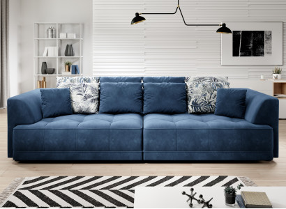 Big xxl Sofa Textil Couch Polster Design Sofa 4er Sitz Sofas Möbel Big Lümmel