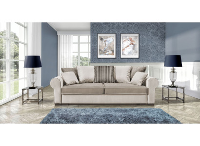Sofa Schlafsofa Designer 3 Sitzer Sofa mit Bettfunktion + Bettkasten Couch NEU