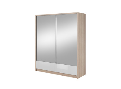 Garderobe Aufbewahrung 180cm Regal Schrank Archiv Dekorative Schiebetüren